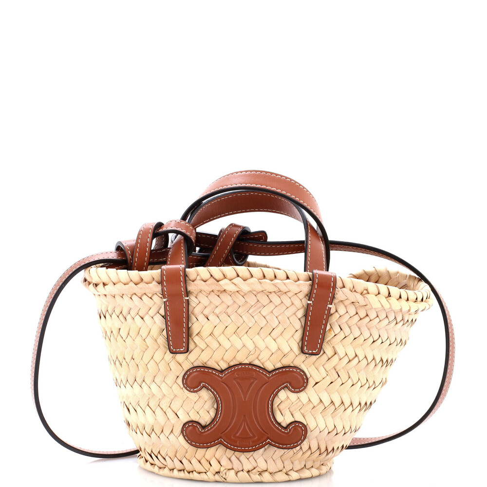 Celine Nano Triomphe Basket Shoulder Bag